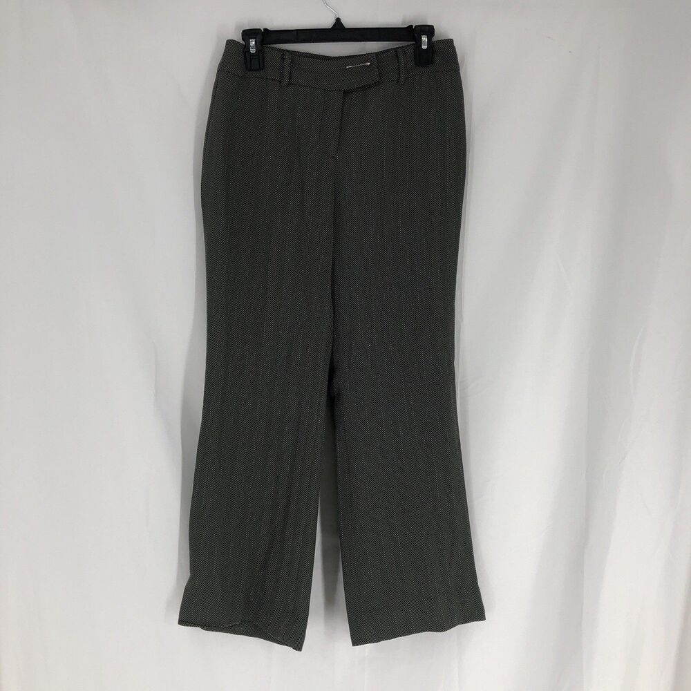 Jones Wear Petite Women's Black Stretch Trouser Career Dress Pants 6P